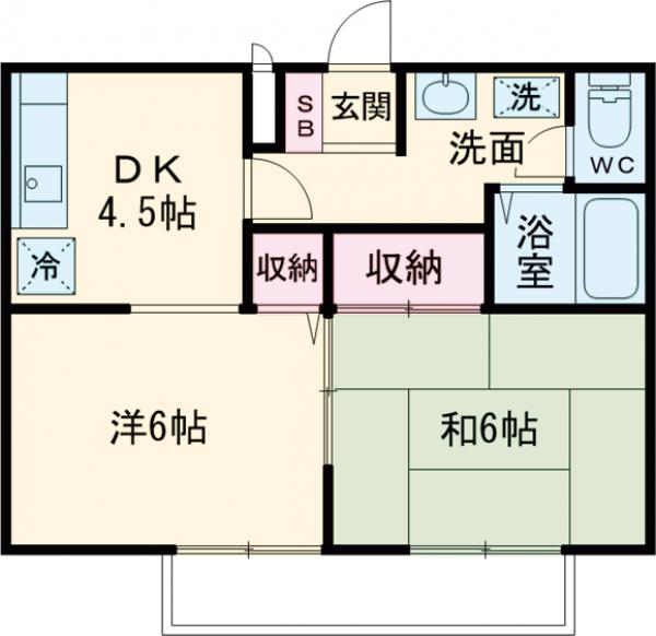 サンガーデンイママンCの間取り