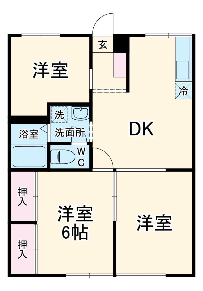 ラブリーホームBの間取り