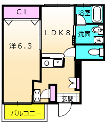 シェブランの間取り
