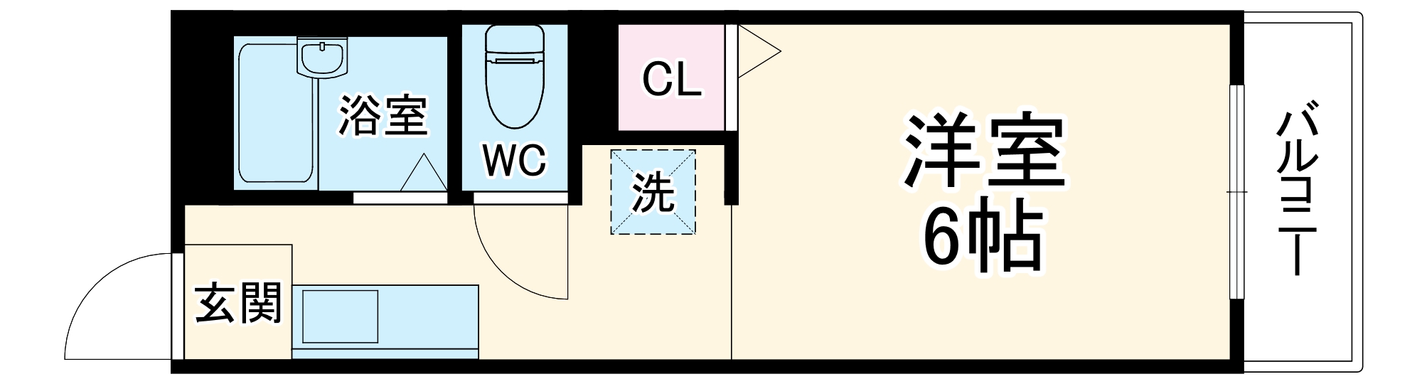 ヴィラージュみのお B棟の間取り
