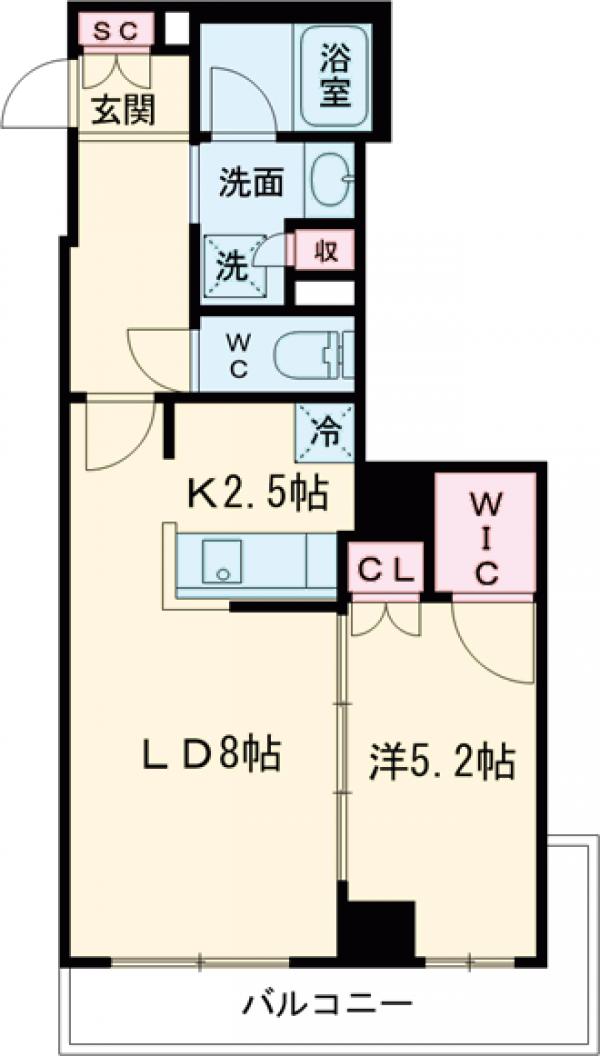 RESIDENCE KOENJI・301号室の間取り
