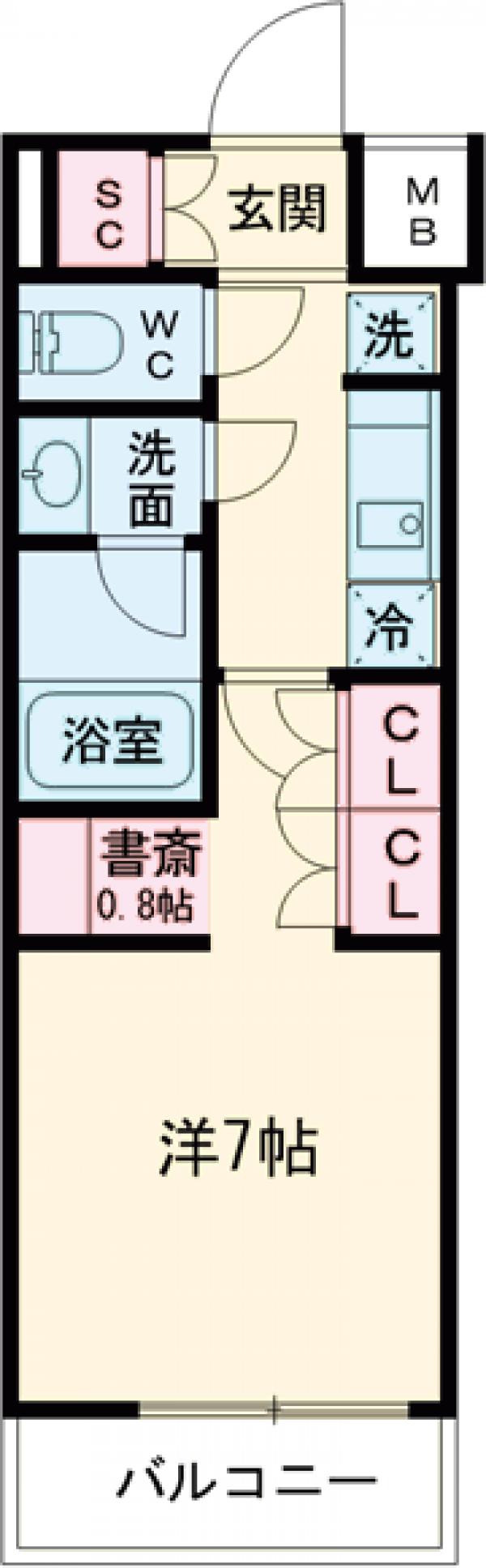 RESIDENCE KOENJI・302号室の間取り