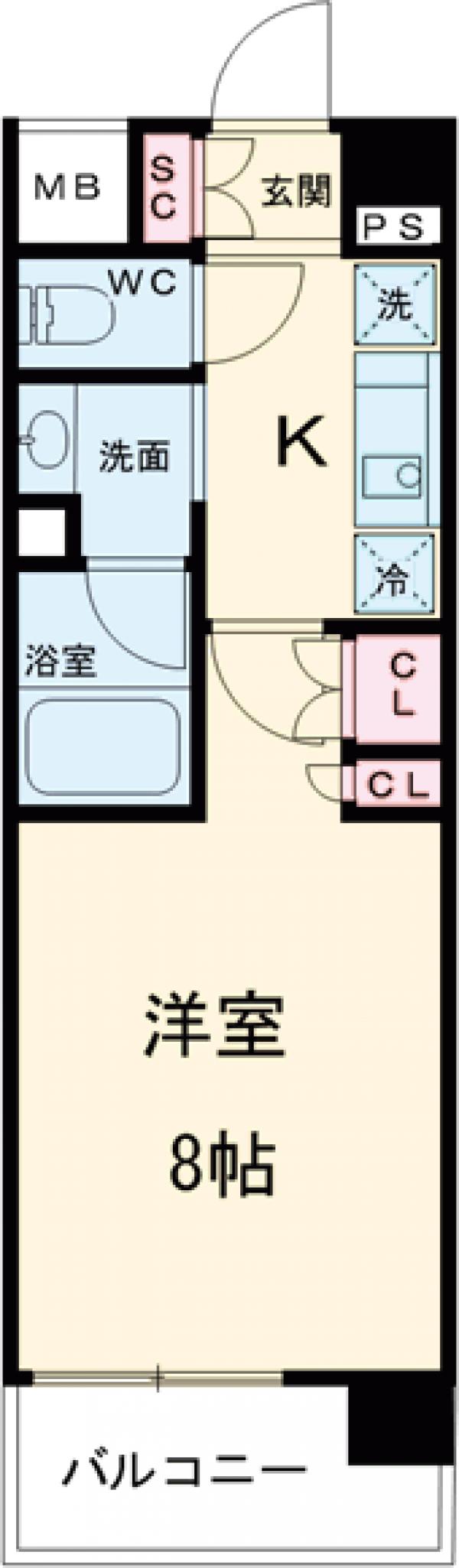 RESIDENCE KOENJI・517号室の間取り