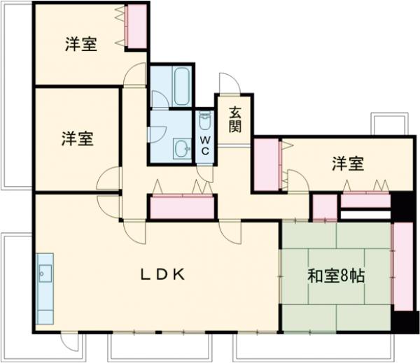 パシフィックパレス大手町の間取り