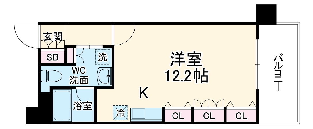 レジュールアッシュ福島の間取り