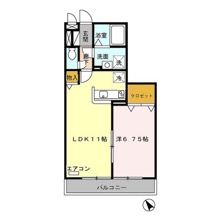 フォリオ春日部の間取り