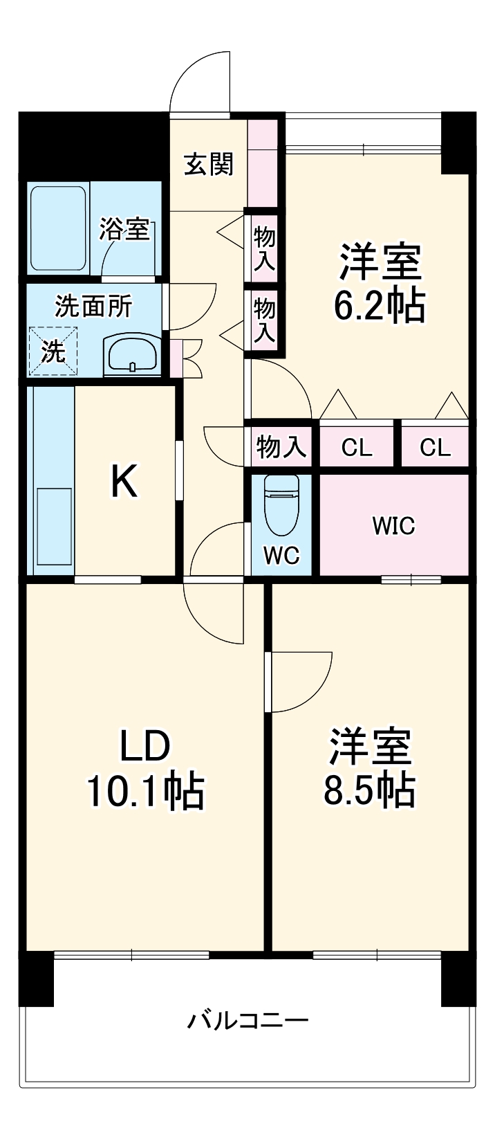 ビラ桜の間取り