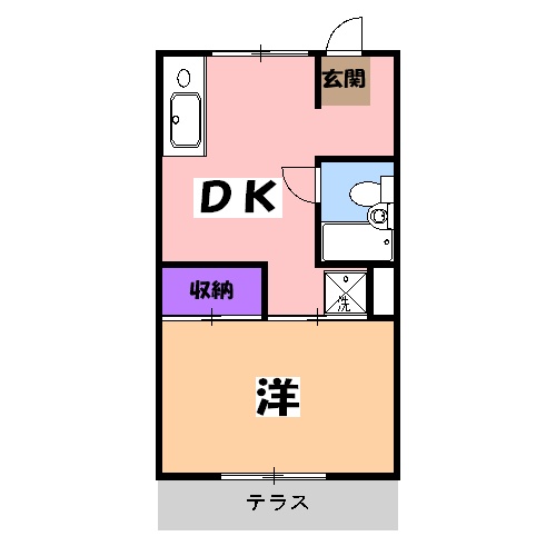 スカイハイツ長谷川の間取り