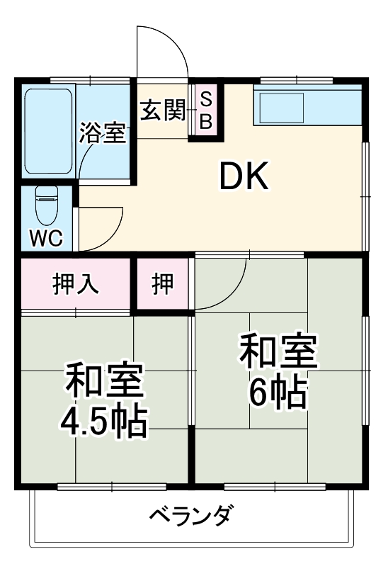 第5飯塚ハイツの間取り