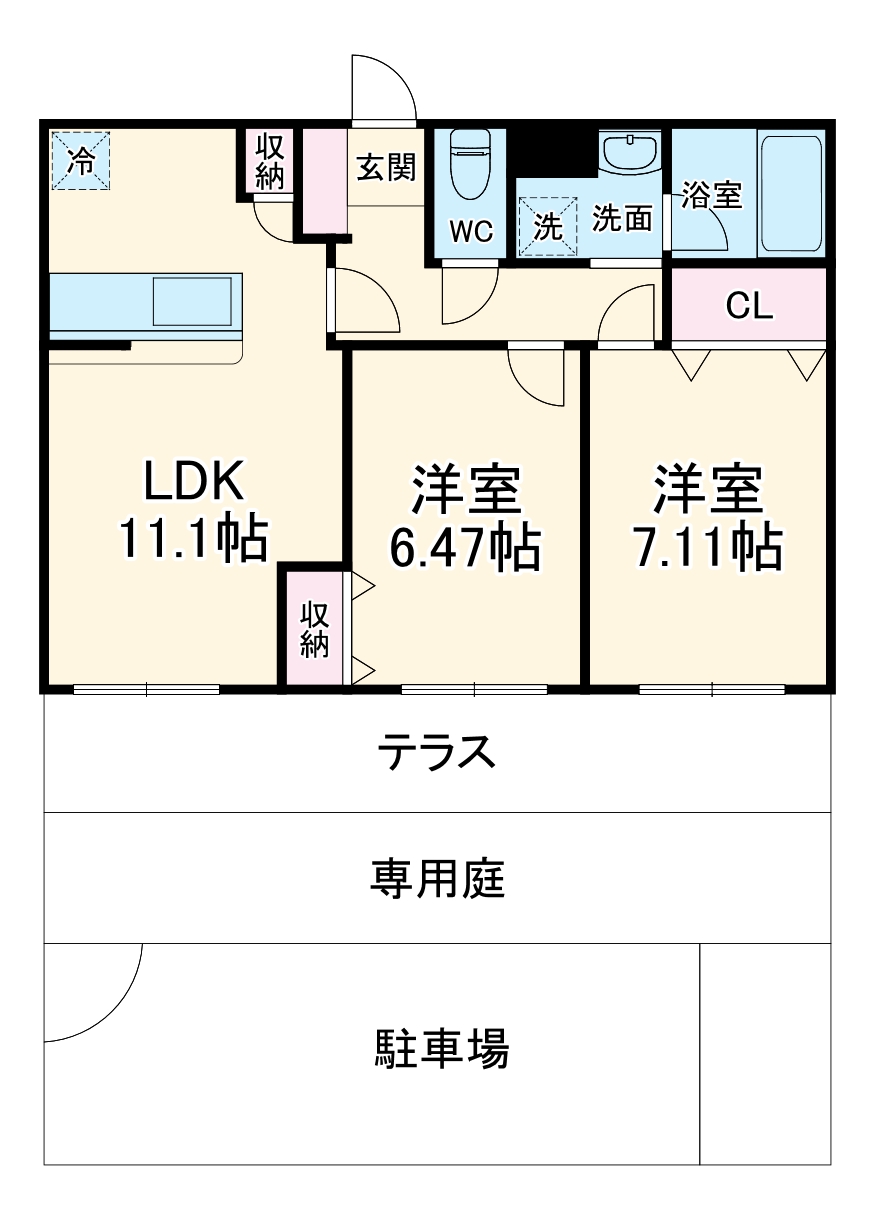 ウエストヒルズの間取り