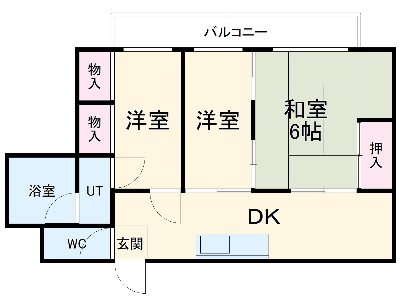コートヴィレッジ服部の間取り