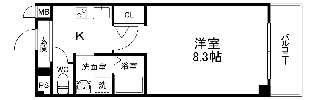ヴィラナリー関目Ⅱの間取り