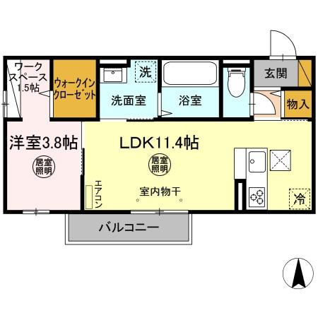 Dーroom御茶園の間取り