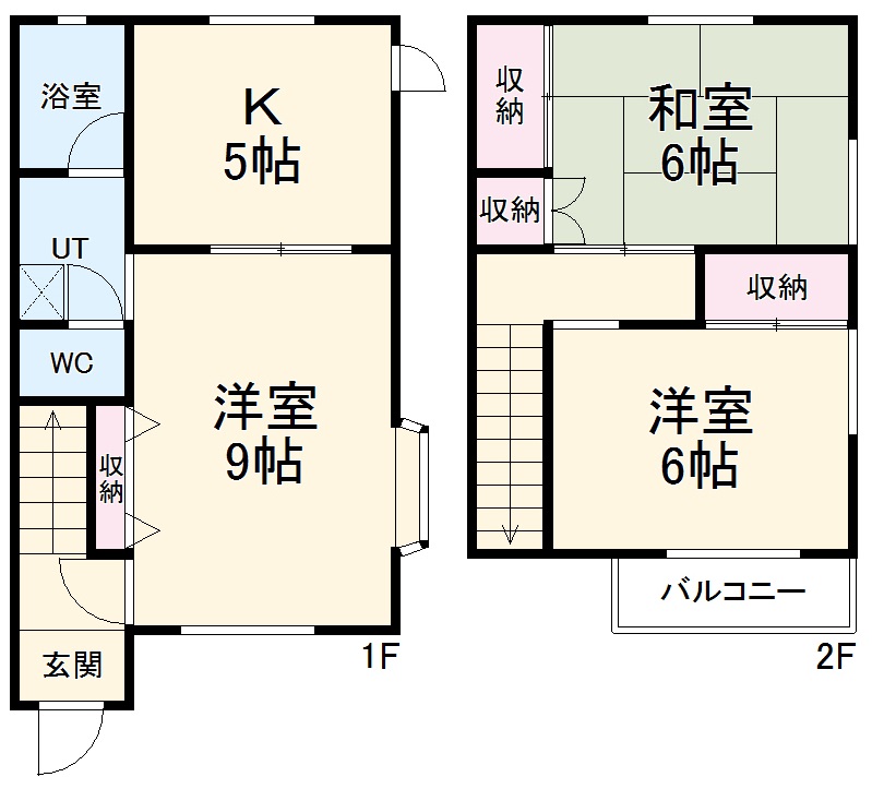 工藤様穂積貸家の間取り