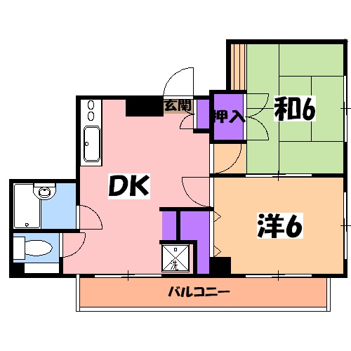 森山ハイツの間取り