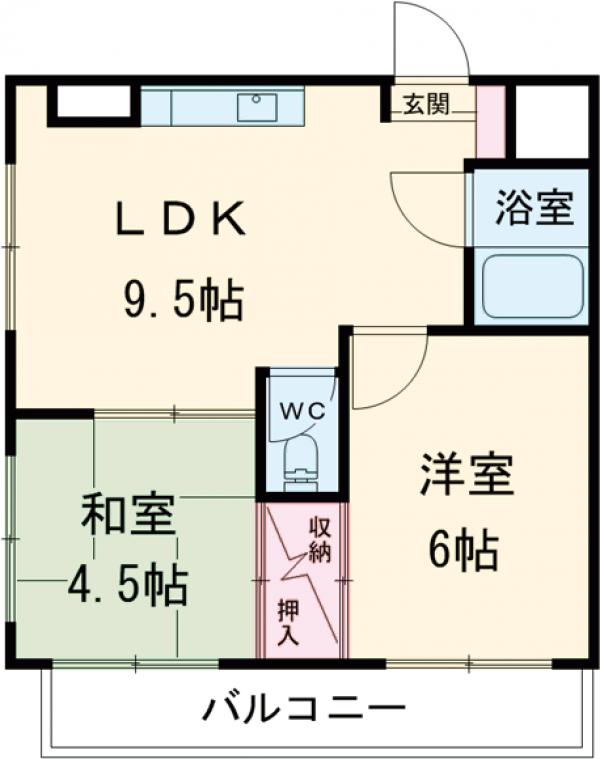 森山ハイツの間取り