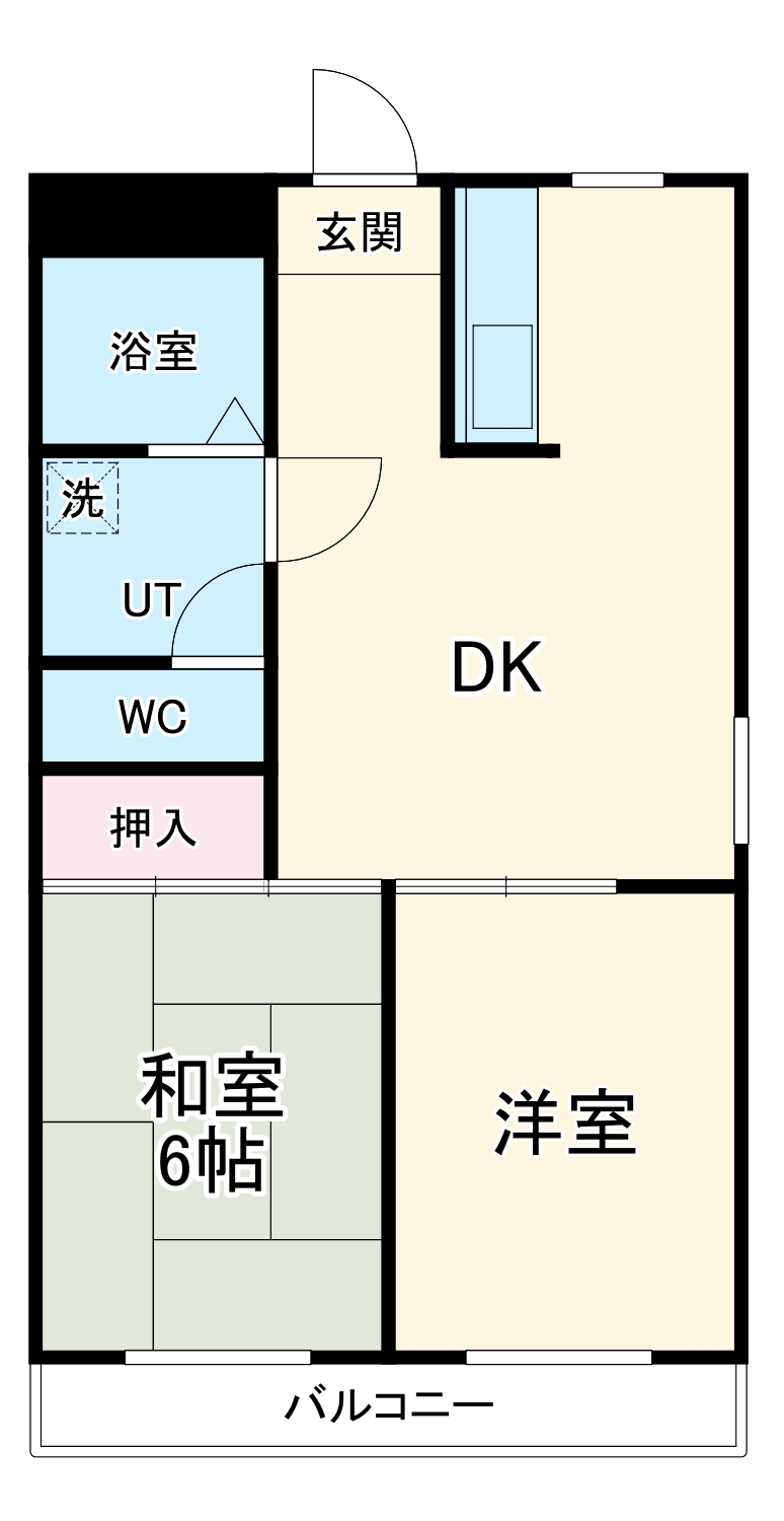 フラワーハイツツボイの間取り