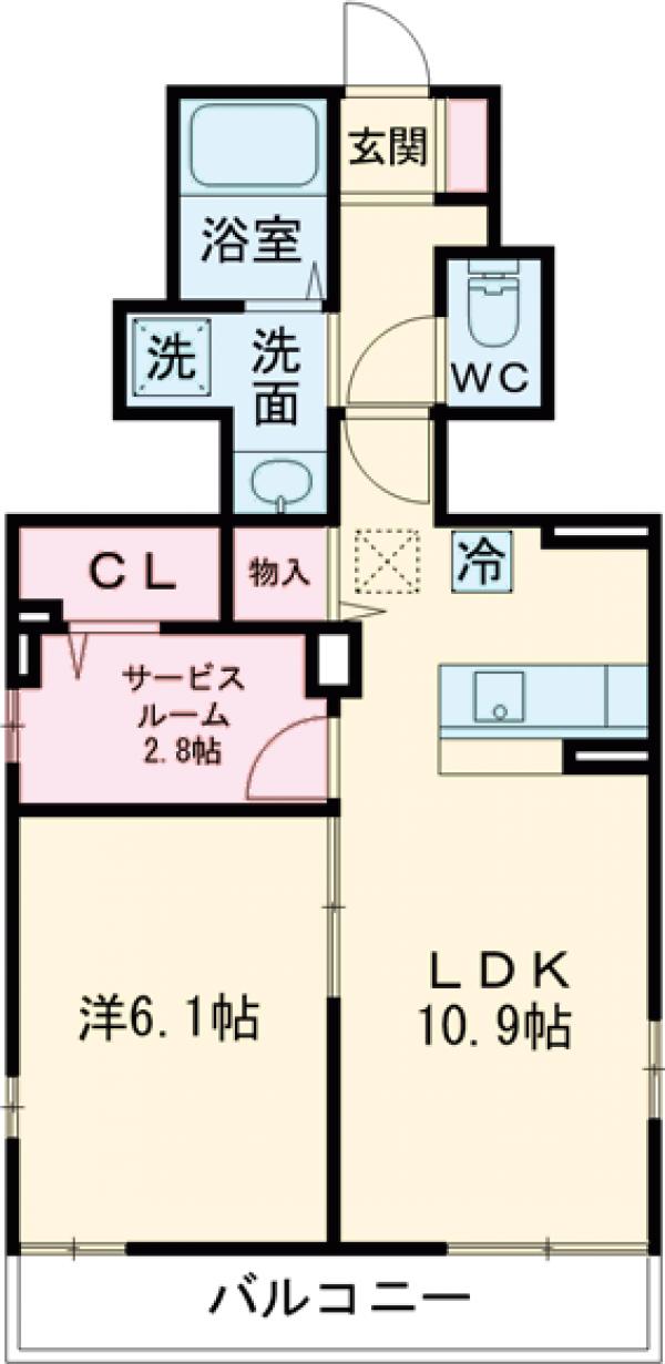シンシア野沢の間取り