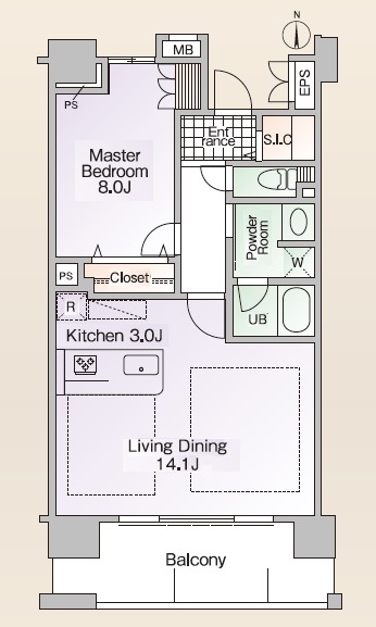 ロイヤルパークス新田の間取り