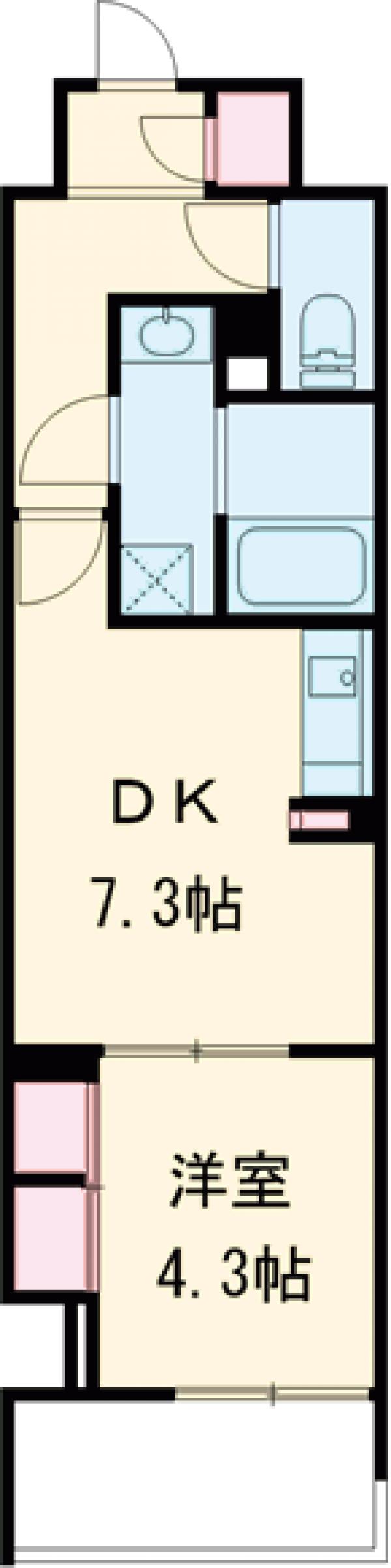 スプランディッド西日暮里の間取り