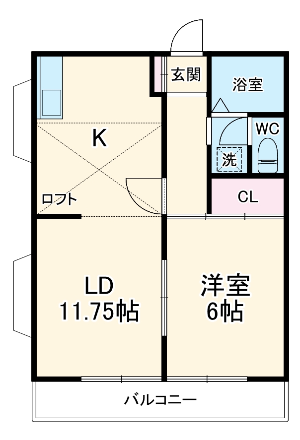 ビューハウスやわたの間取り