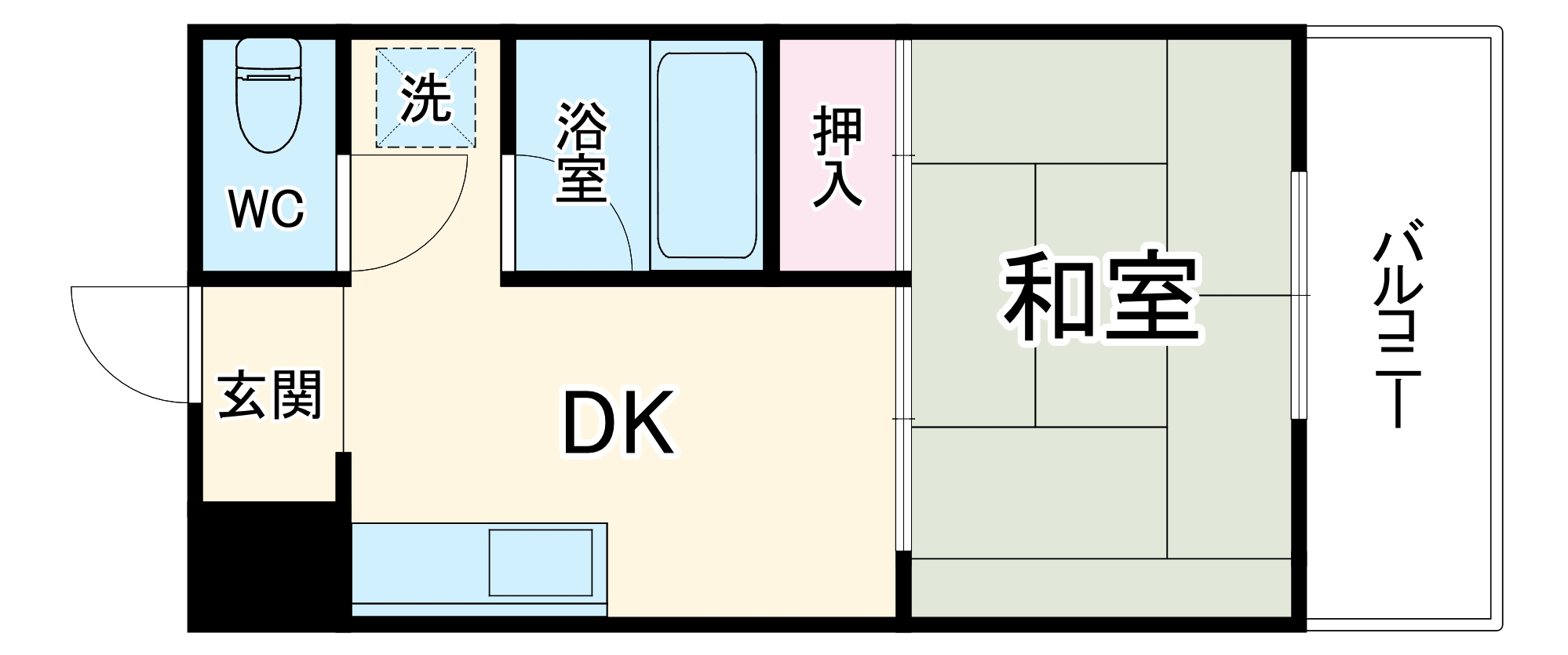 エバービューハイツの間取り