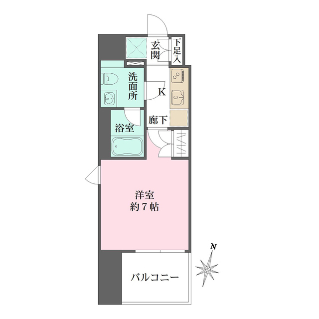 ベルフェリーク横濱山下町の間取り