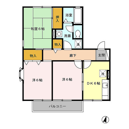 アーバンヒルズ Ⅰの間取り