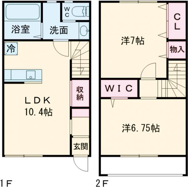 グラシア阿見 Aの間取り