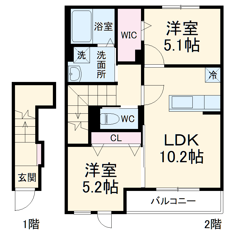 Plantoir Mukaihara(プラントワール向原)の間取り