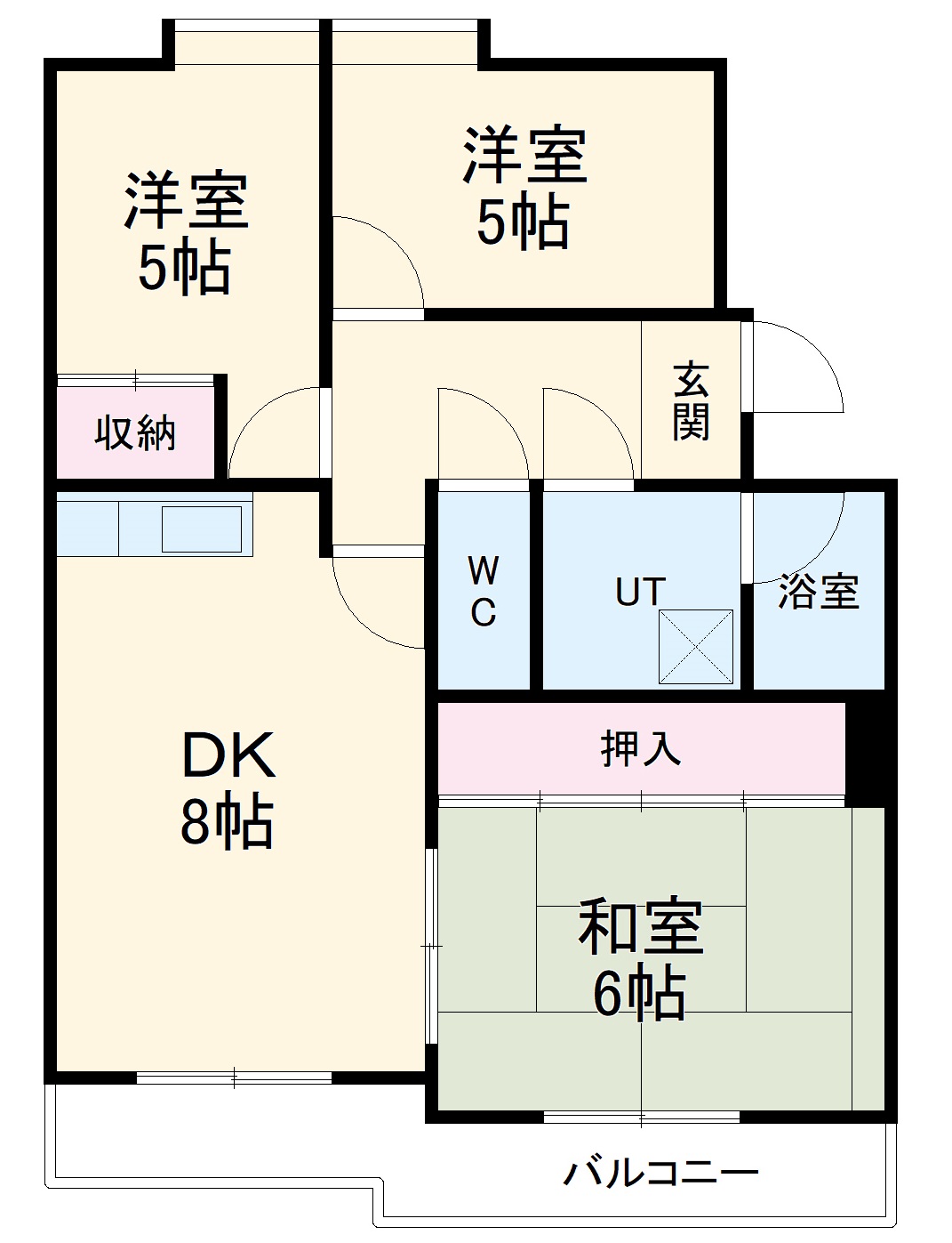 リバービレッジハイツの間取り