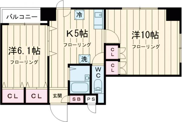 ヴィアーレMの間取り