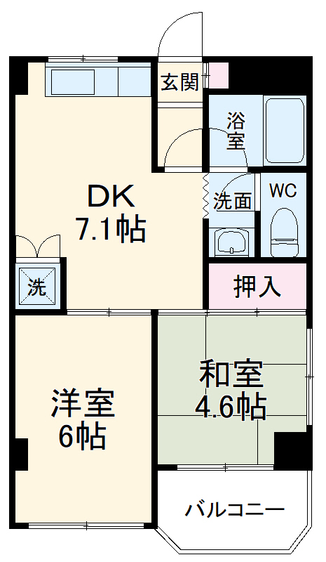 フロントアイランドハイツの間取り