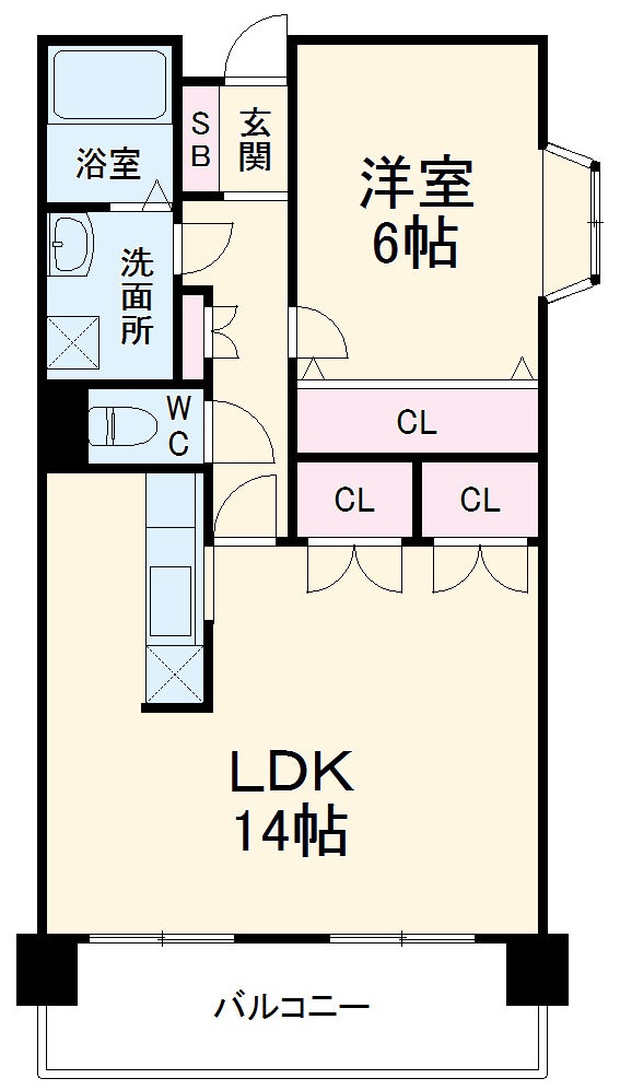 ファミール江田の間取り