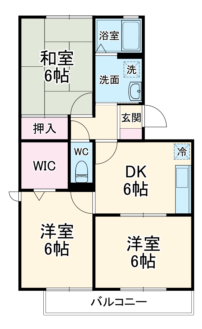 ウエストシティ Ⅲの間取り
