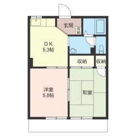ドエルミハラ　Ａの間取り