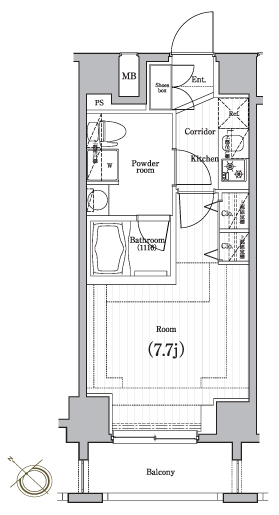 PREMIUM CUBE G 駒沢大学の間取り