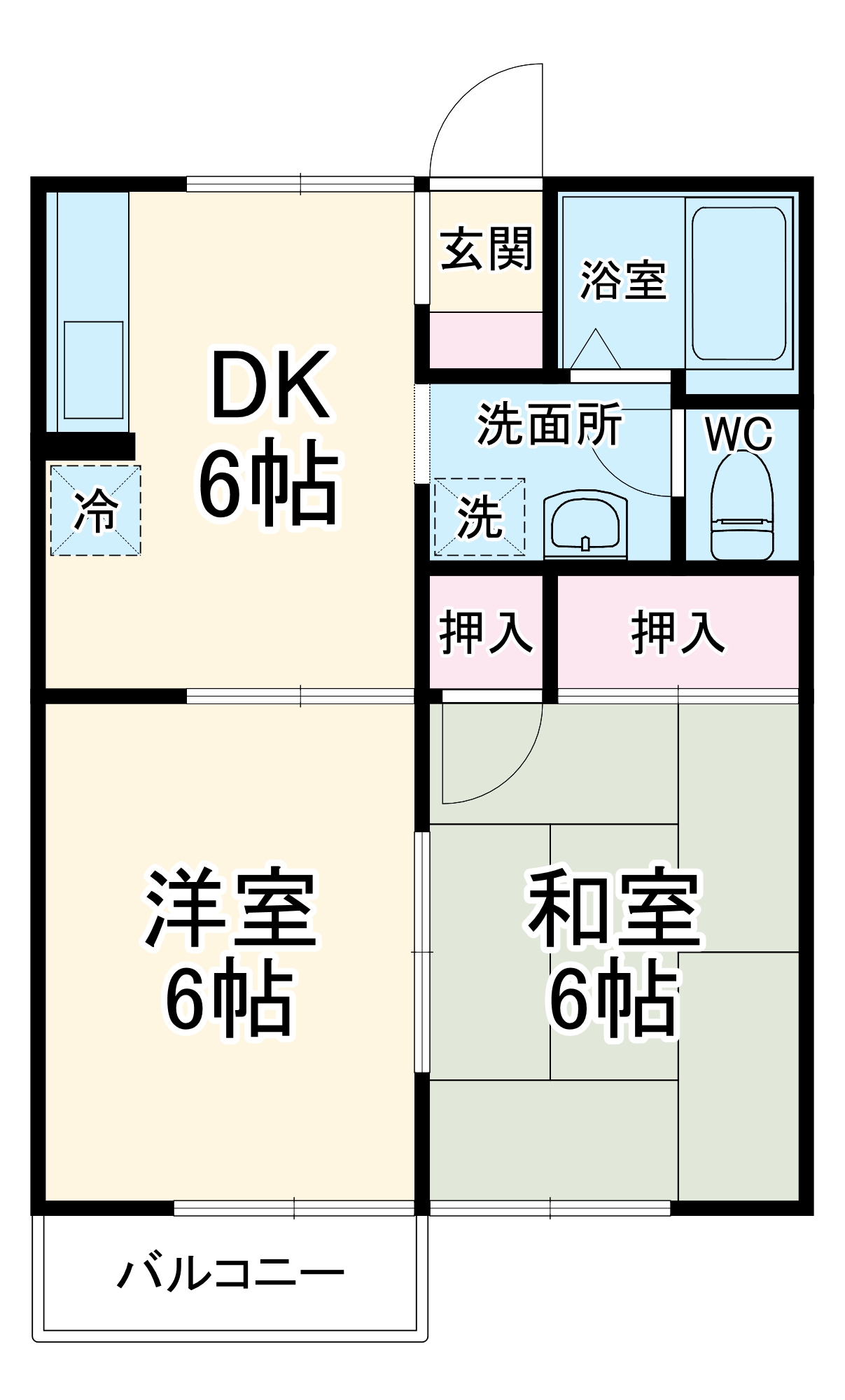 ウエストシティ Ⅰの間取り