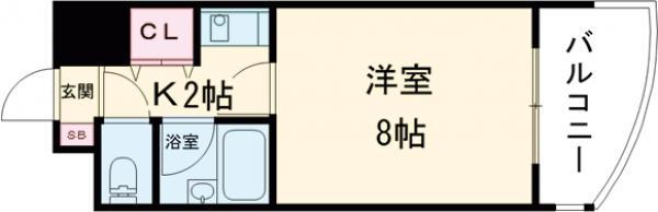 ソレアード赤坂の間取り