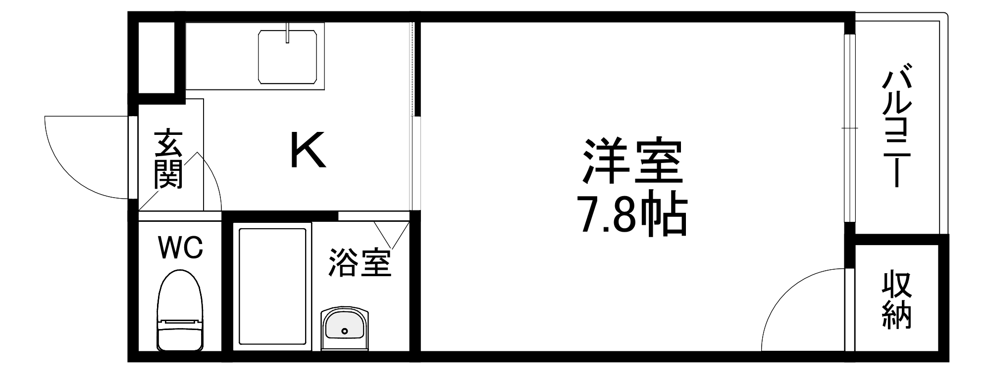 エストゥディオの間取り