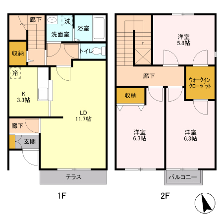 リーブル IIの間取り