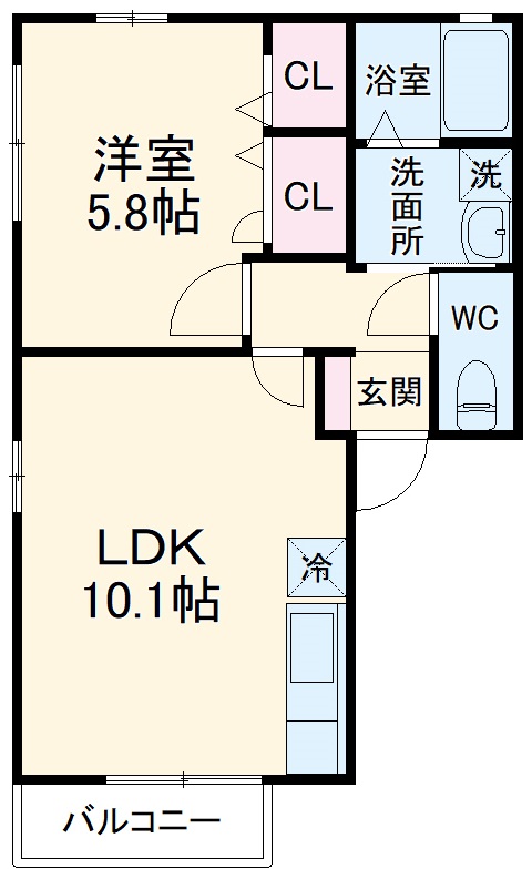 ベルドミールCの間取り