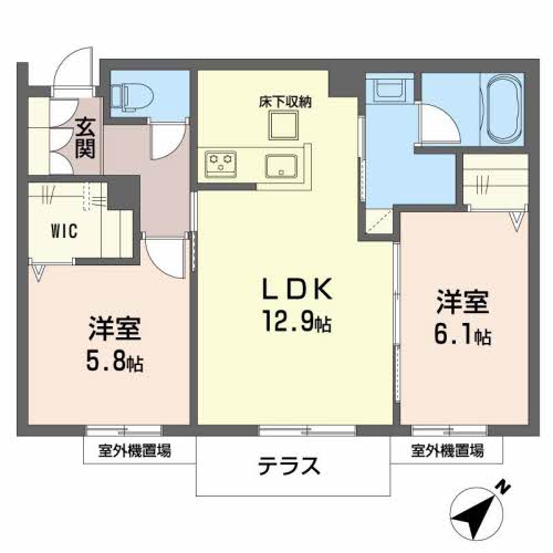 シャーメゾンジンの間取り
