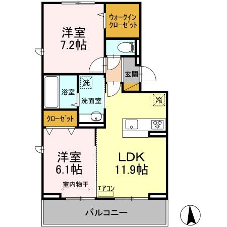 ルピナスの間取り