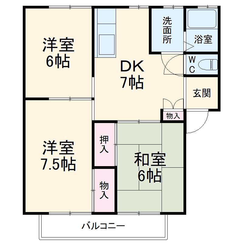 田崎ハイツの間取り