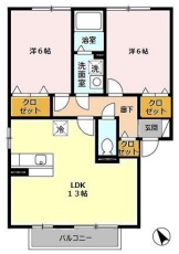 グリーンパークⅢの間取り
