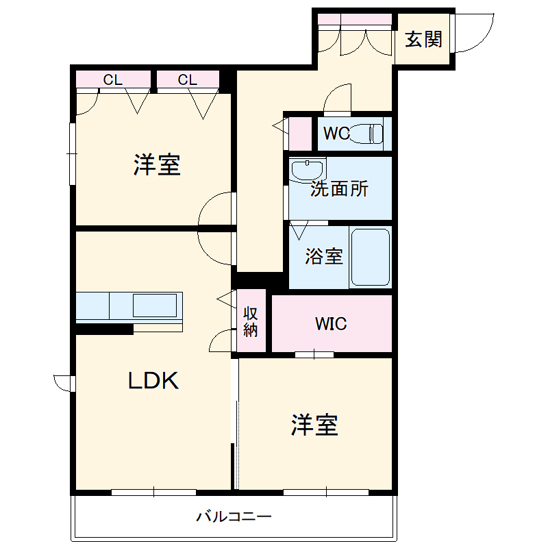 アイリスタ柏たなかの間取り
