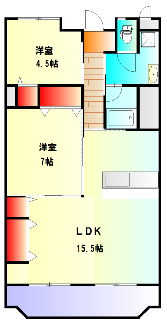 コーポ小尾の間取り