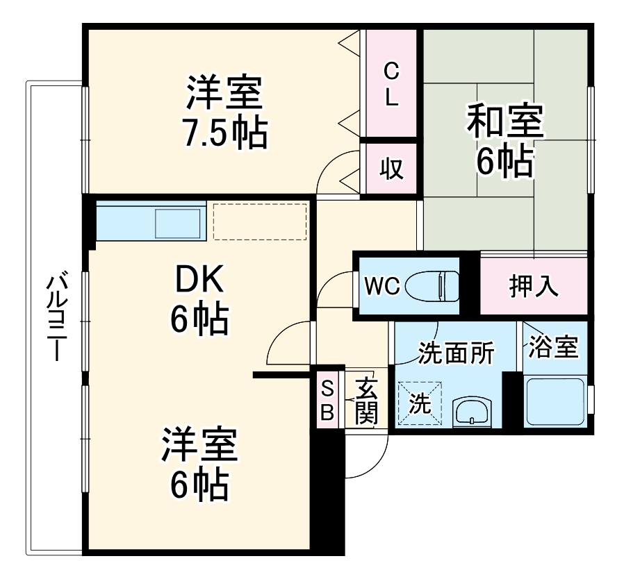 ヴァンベール冨士の間取り