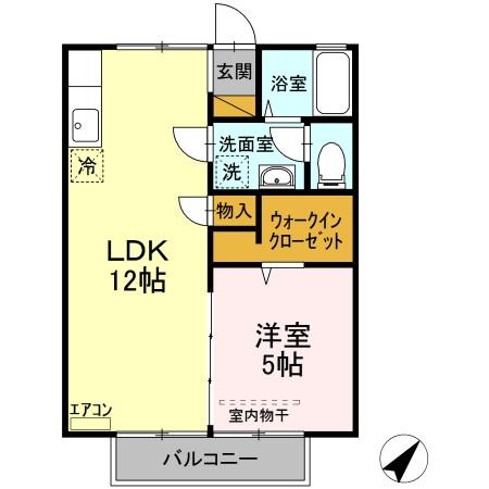 セジュール吉備の間取り